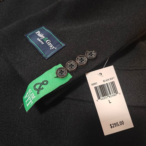 Paisley & Gray black single-breasted overcoat NWT - Picture 11 of 12